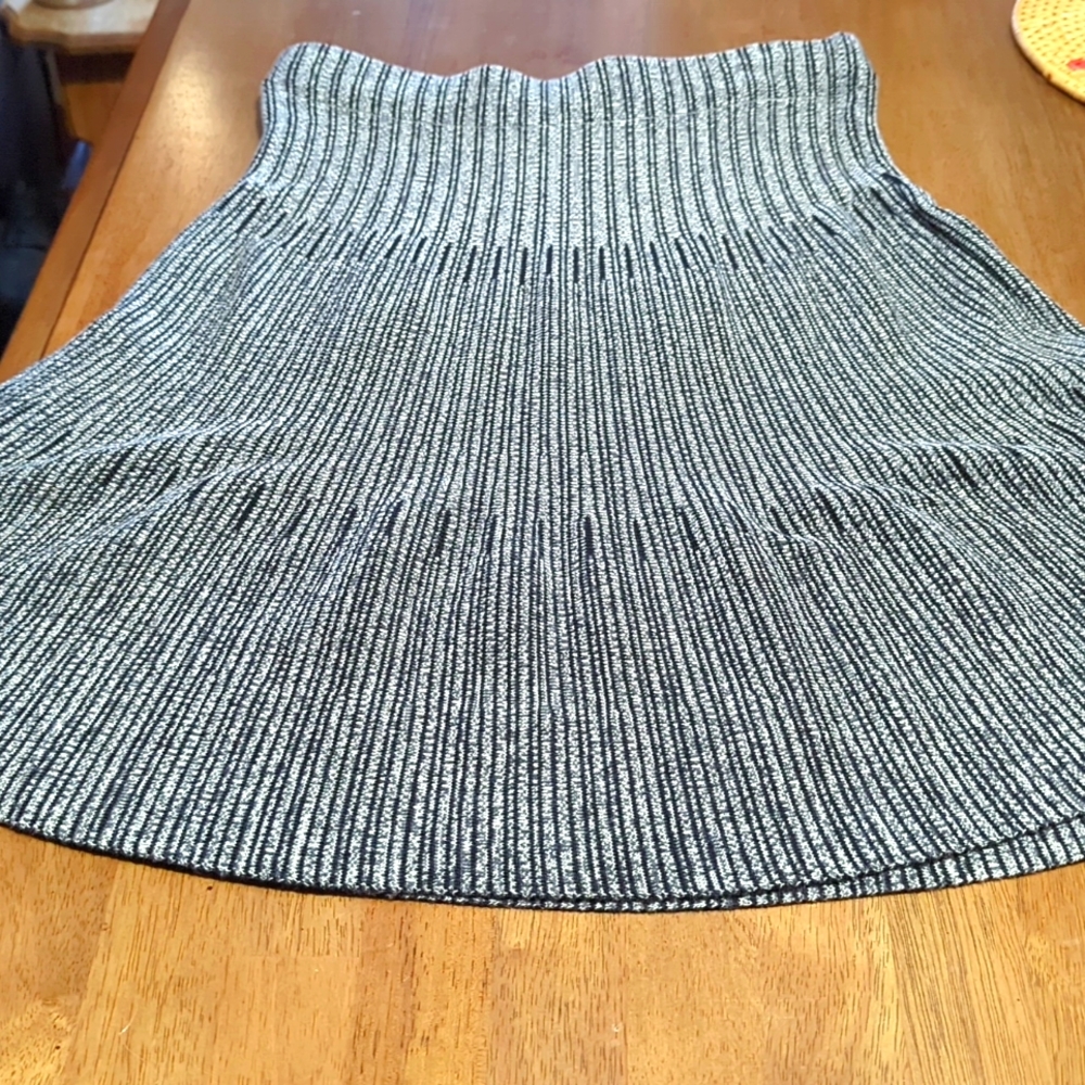 Sweater Skirt S Gray & Black